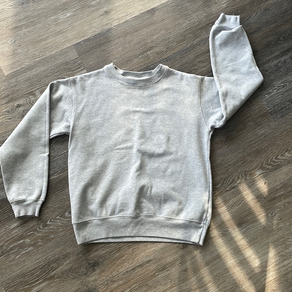 Grey French Terry sweatshirt from Aritzia